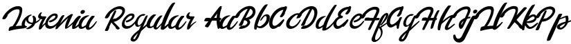 Lorenia Regular font