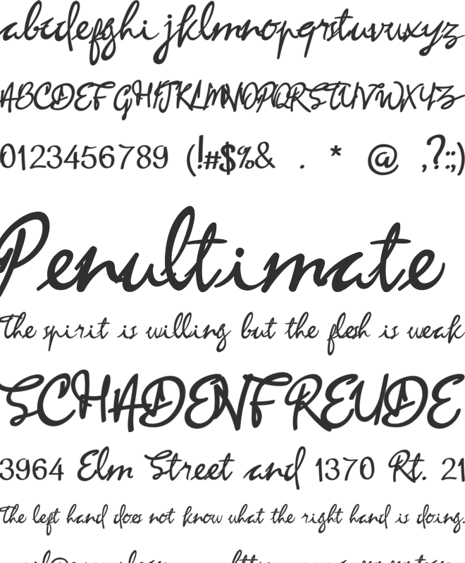 Paprica font preview