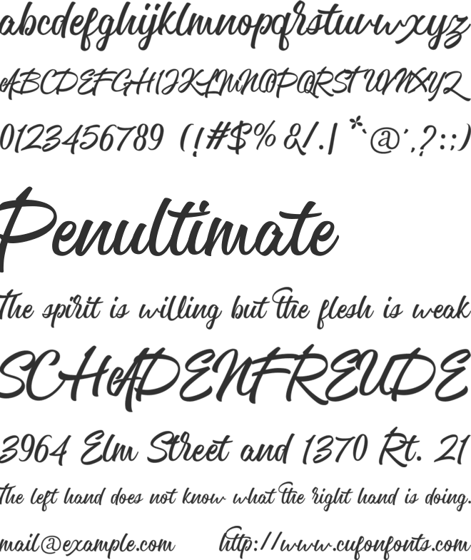 Greylock font preview