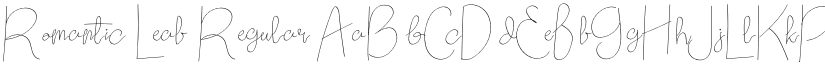 Romantic Leaf Regular font