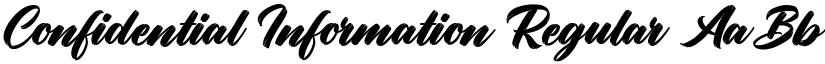 Confidential Information Regular font
