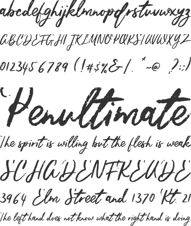 Aquasimo font preview