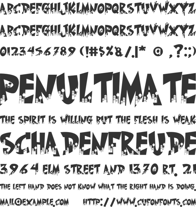 The Cityzen font preview