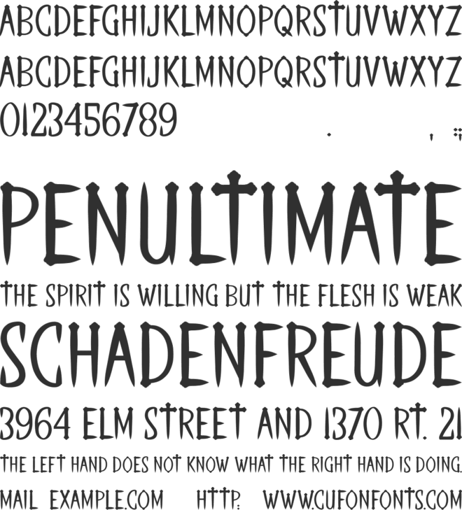 THE LAST KINGDOM font preview