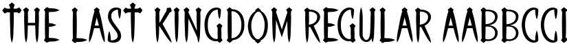 THE LAST KINGDOM Regular font