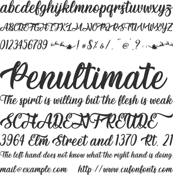 Christmas Squad - Personal Use font preview