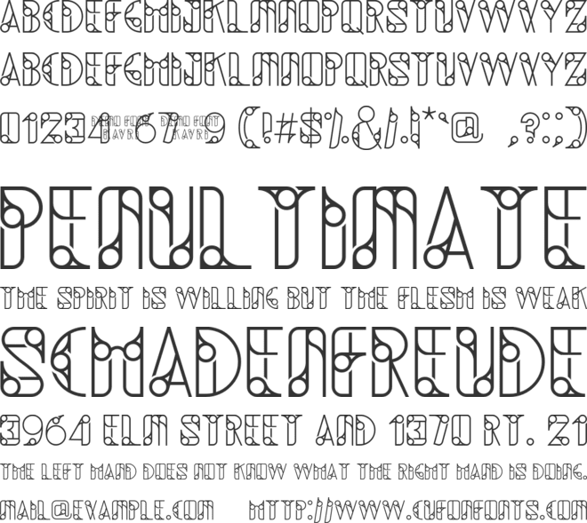 Kavri font preview