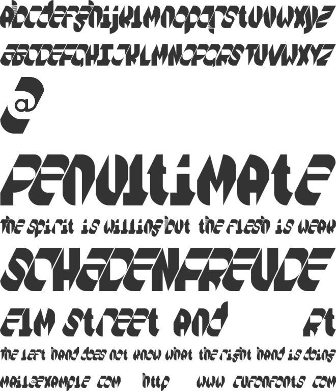 Selant - Demo font preview