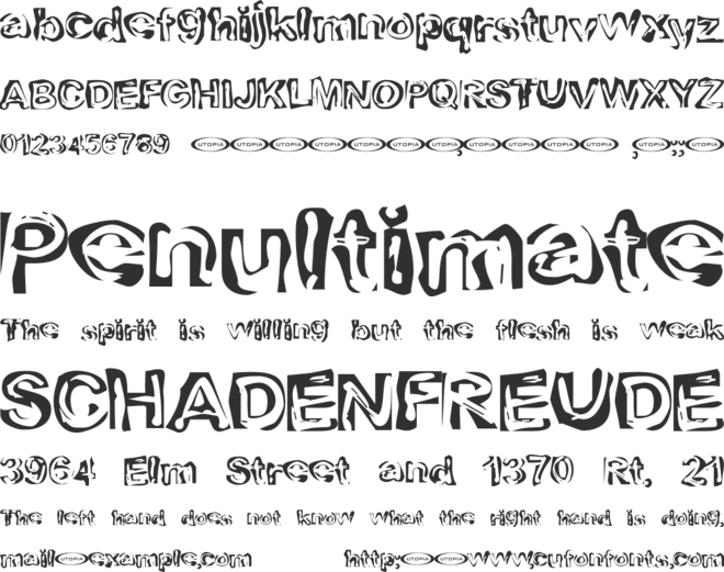 Playdough font preview
