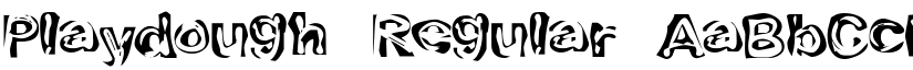 Playdough Regular font