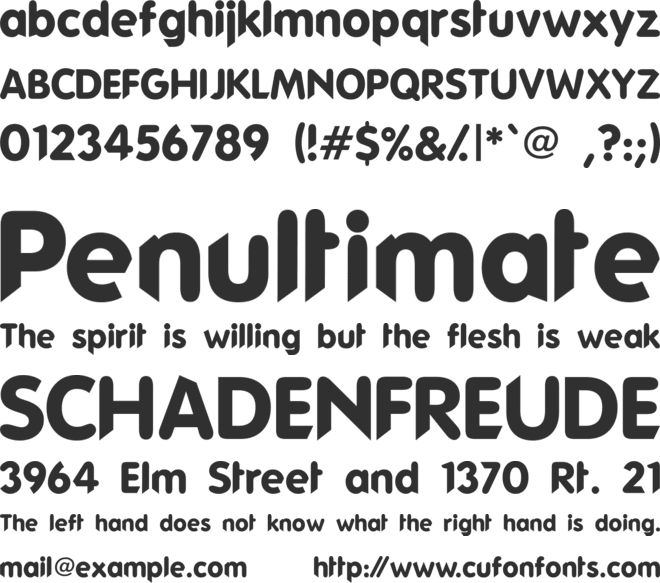 Phat guy font preview