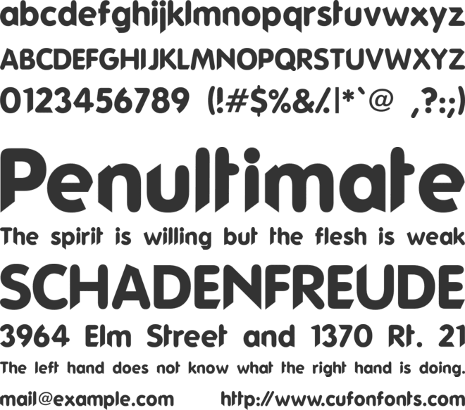 Phat guy font preview