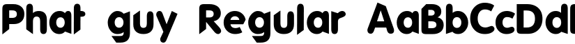 Phat guy Regular font