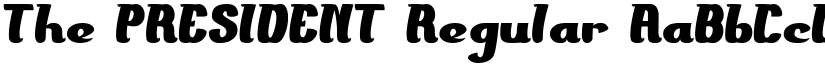 The PRESIDENT font download