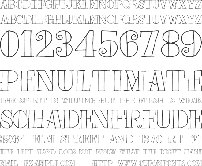 Tat Style font preview