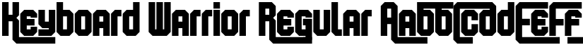 Keyboard Warrior Regular font