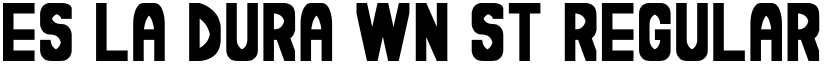Es la dura wn St Regular font
