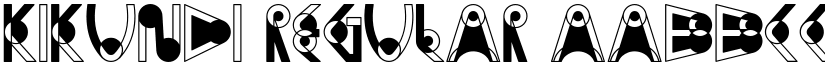 Kikundi Regular font