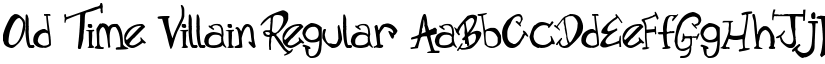 Old Time Villain Regular font