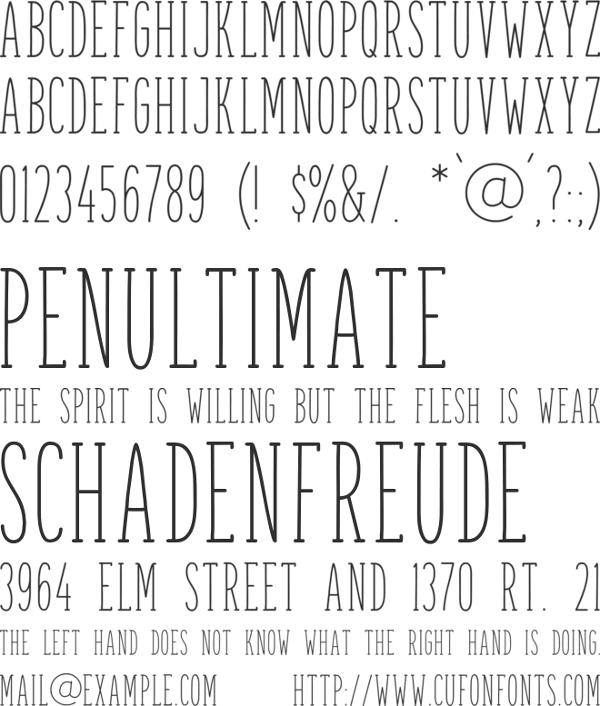 Spettekaka Serif font preview