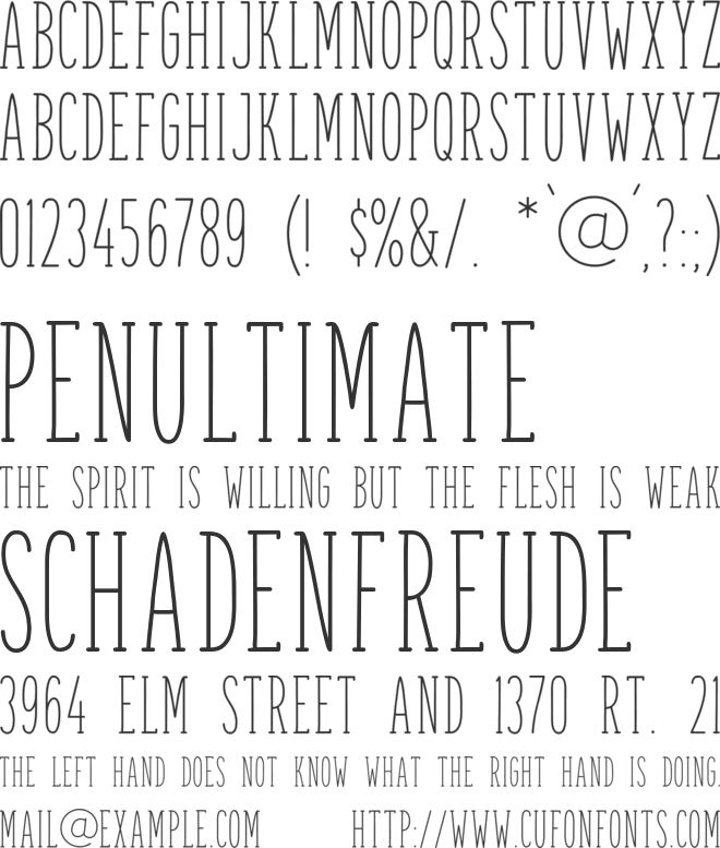 Spettekaka Serif font preview