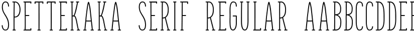 Spettekaka Serif font download