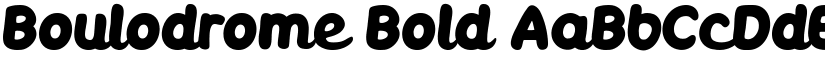 Boulodrome Bold font