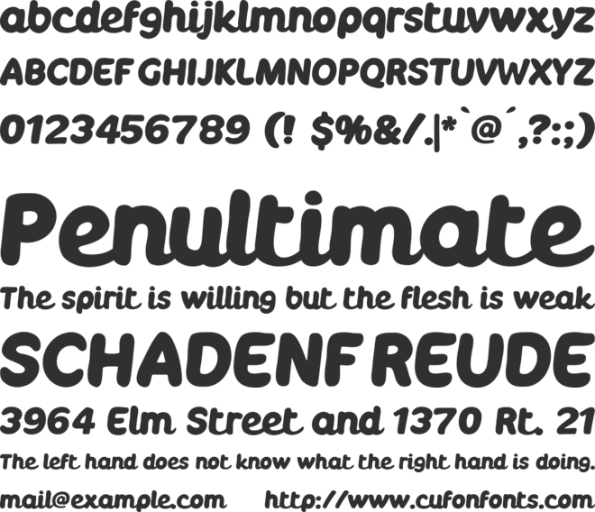 Boulodrome font preview
