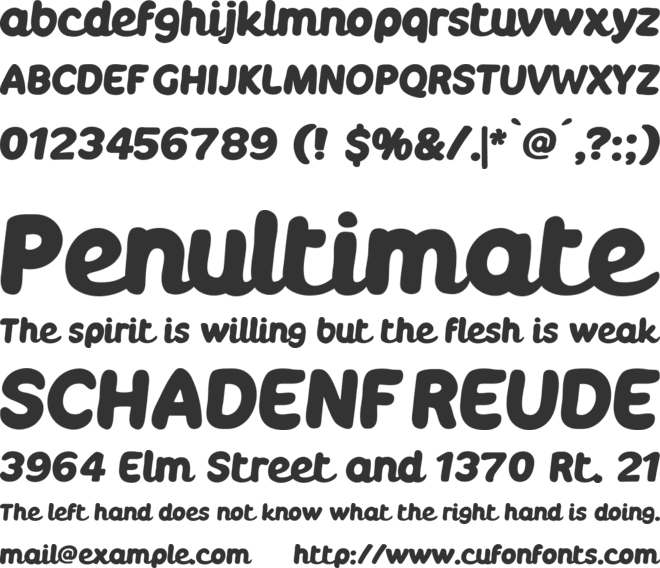 Boulodrome font preview