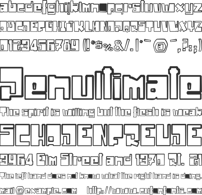 Drone Nation font preview