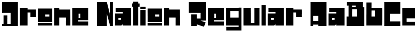 Drone Nation Regular font