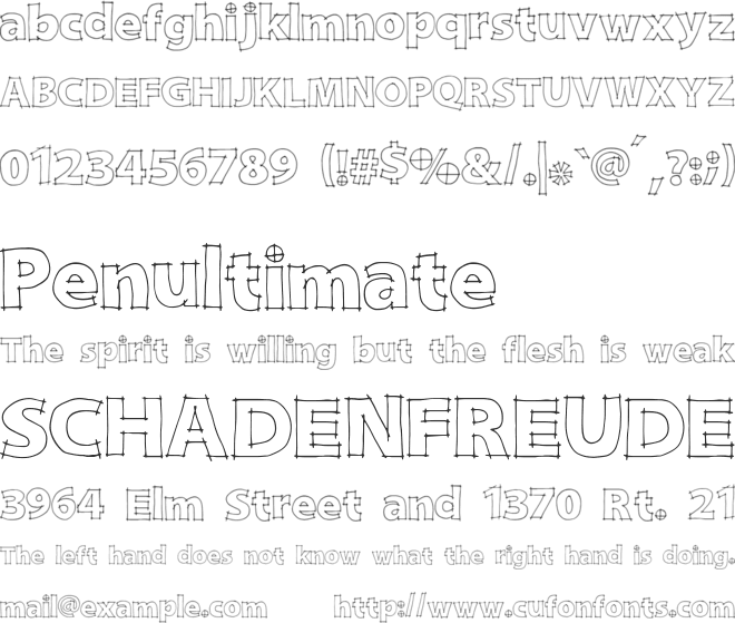 DraftQuick font preview