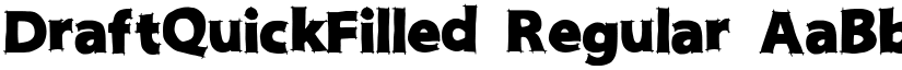 DraftQuickFilled Regular font