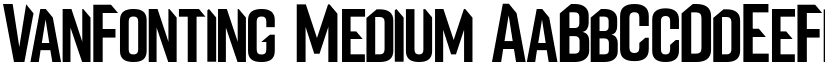 VanFonting Medium font