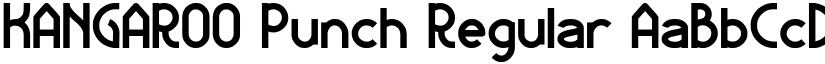 KANGAROO Punch Regular font
