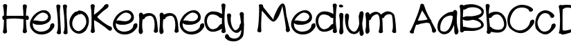 HelloKennedy Medium font