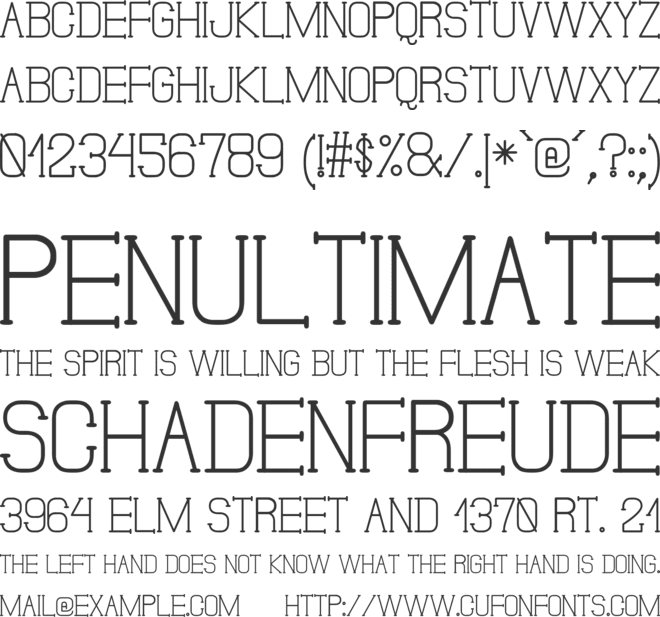 Don Moise St font preview