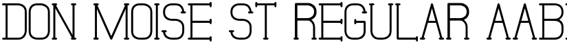 Don Moise St Regular font