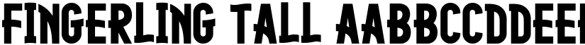 Fingerling Tall font