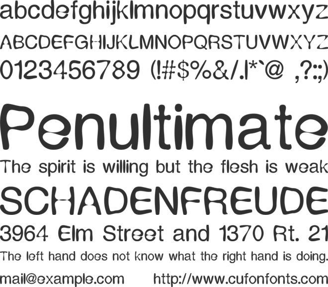 Expression font preview
