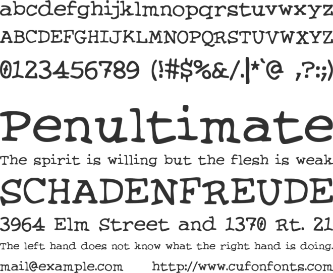 Knits and Scraps font preview
