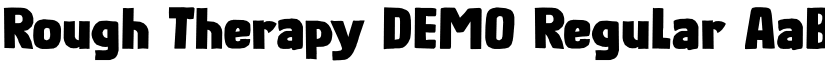 Rough Therapy DEMO Regular font