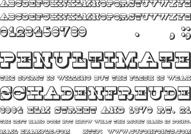 Kaspiysk font preview