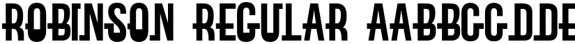 Robinson Regular font