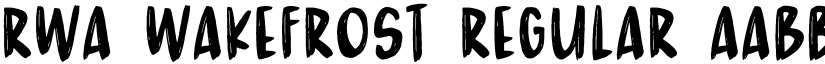 RWA Wakefrost Regular font