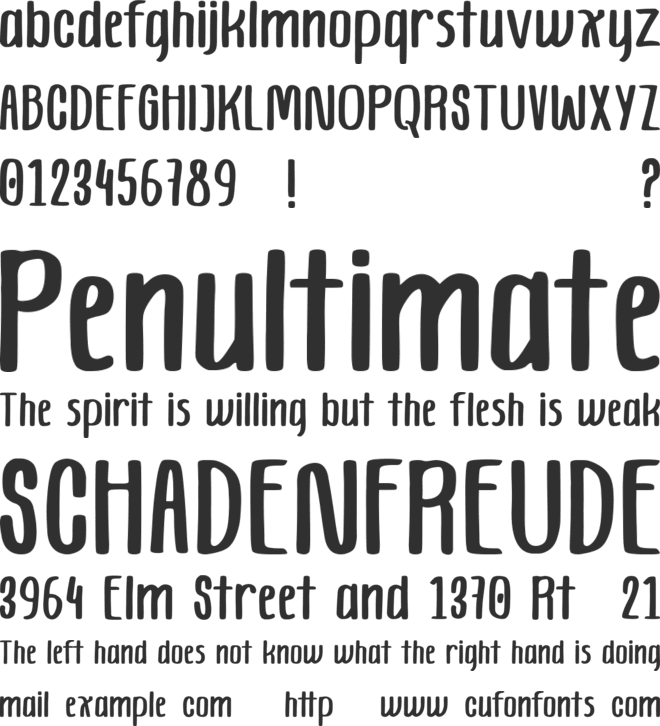 Homestay Demo font preview