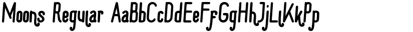 Moons Regular font