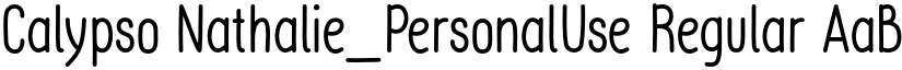 Calypso Nathalie_PersonalUse font download