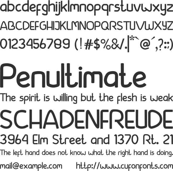 beside font preview