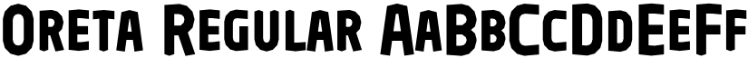 Oreta Regular font